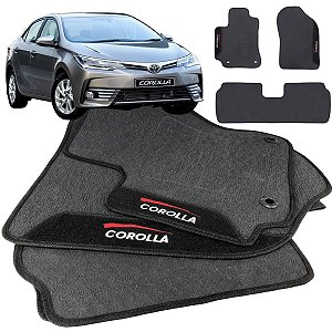Tapete pra Carro Borracha Toyota Corolla 2018 a 2019 3 Peças