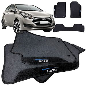 Tapete pra Carro Borracha  HB20 2012 a 2019 3 Peças