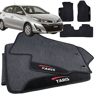 Tapete pra Carro Borracha Toyota Yaris 2018 a 2023 3 Peças