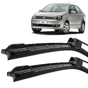 Par Palheta Limpador Para Brisa Polo Sedan 2002 03 04 05 06 07 08 Silicone