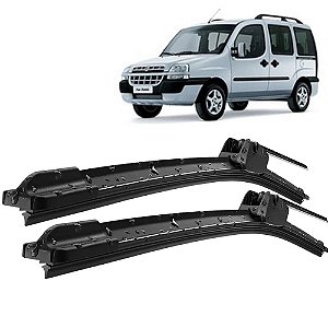Par Palheta Limpador ParaBrisa Doblo 2001 A 2004 Silicone