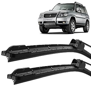 Par Palheta Limpador ParaBrisa Pajero Sport 1999 98 99 2000 01 02 03 04 05 06 07 Silicone