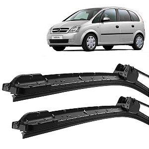 Par Palheta Limpador ParaBrisa Meriva 2002 03 04 05 06 07 08 09 10 11 12 Silicone