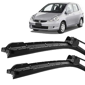 Par Palheta Limpador ParaBrisa Honda Fit 2003 02 03 04 05 2006 2007 2008 Silicone