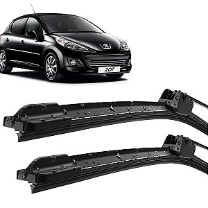 Par Palheta Limpador ParaBrisa Peugeot 207 2010 2011 2012 2013 Silicone