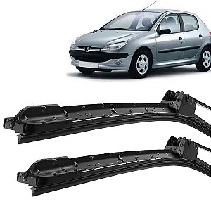 Par Palheta Limpador ParaBrisa Peugeot 206 1998 99 2000 01 02 03 04 05 06 07 08 2009 Silicone