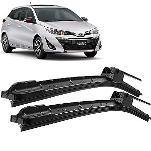 Par Palheta Limpador ParaBrisa Yaris 2018 a 2022 Silicone