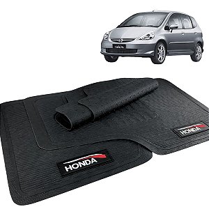 Jogo Tapete Automotivo Borracha  Honda Fit 2003/2008