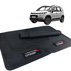 Jogo de Tapete Citroen AirCross 2010 a 2020 Borracha