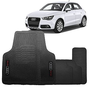Jogo Tapete Audi A1 2011 a 2018 Borracha Com Logo