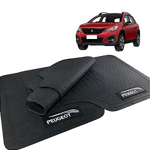 Jogo de Tapete Borracha Peugeot 3008 2017 à 2022 Com Logo