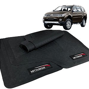 Jogo de Tapete Pajero Dakar 2015 a 2018 Borracha Com Logo