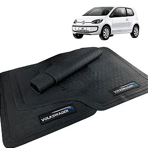 Jogo Tapete VW Up 2014 2015 2016 2017 Borracha com Logo