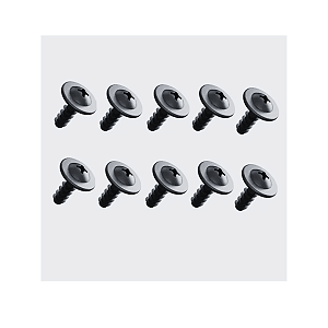 Parafuso 4.8x16 Placa Parachoque Corsa Bmw Toyota Kit 10 Peças