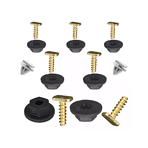 KIT Parafuso Bucha 12pç Moldura Para Lama Corsa Montana
