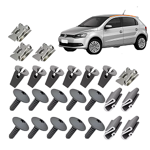 Grampo Parabarro Gol Saveiro Voyage G6/G7 24 Peças