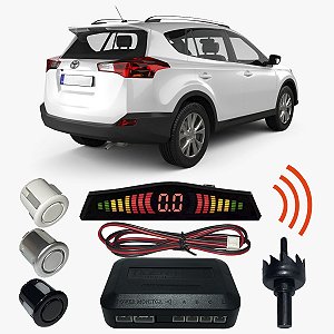 Sensor Estacionamento Ré Rav4 com Display 4 pontos