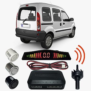 Sensor Estacionamento Ré Kangoo com Display 4 pontos