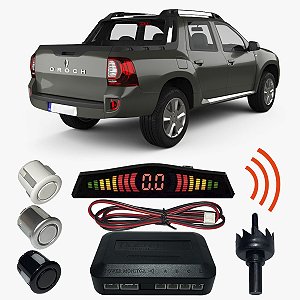 Sensor Estacionamento Ré Duster Oroch com Display 4 pontos