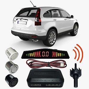 Sensor Estacionamento Ré Crv com Display 4 pontos