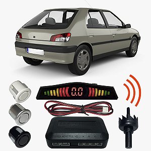 Sensor Estacionamento Ré Peugeot 306 com Display 4 pontos