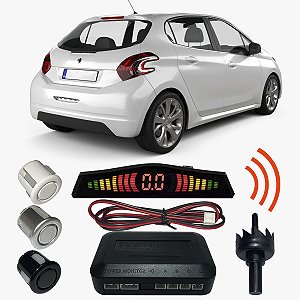 Sensor Estacionamento Ré Peugeot 208 com Display 4 pontos