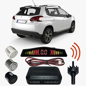 Sensor Estacionamento Ré Peugeot 2008 com Display 4 pontos