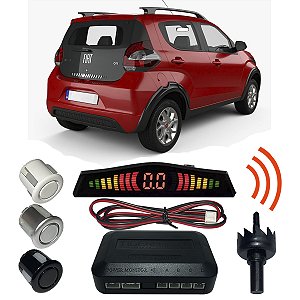 Sensor Estacionamento Ré mobi com Display 4 pontos