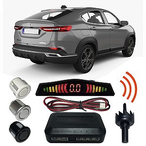 Sensor Estacionamento Ré fastback com Display 4 pontos