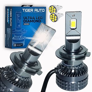 Kit Lâmpada Ultra Led Diamond Farol Alto Milha A3 01/06 60W 6500k