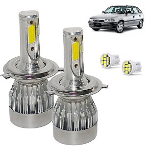 Kit Super Led Astra 1995 1996 1997 Farol Alto e Baixo H4 20000 Lumens