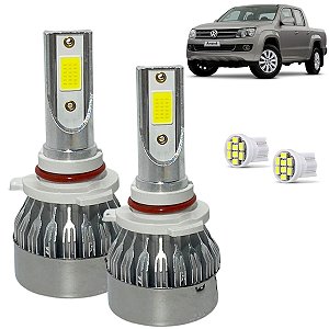 Kit Super Led Amarok 2010 a  2020 Farol Milha HB4 20000 Lumens