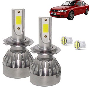 Kit Super Led Vectra 2000 a 2005 Farol Baixo H7 20000 Lumens