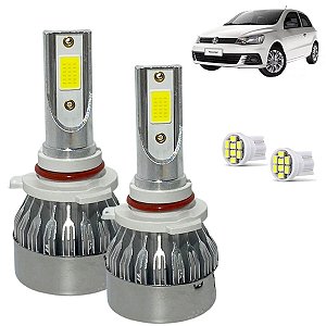 Kit Super Led Gol G7 2017 a 2021 Farol H11  20000 Lumens