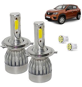 Kit Lâmpada Super Led Kiwd 2017 a 2020 Farol Alto e Baixo H4