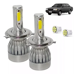Kit Super Led Voyage 1981 a 1995 Farol Alto e Baixo H4 20000 Lumens