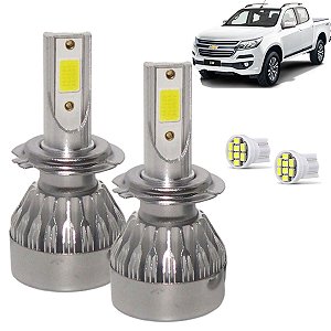 Kit Super Led S10 2018 2019 2020 2021 Farol Baixo H7 20000 Lumens