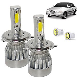 Kit Super Led Parati G3 2000 a 2005 Farol Duplo Baixo H7 20000 Lumens