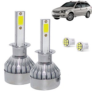 Kit Super Led Palio Weekend 2005 a 2007 Farol Milha H1 20000 Lumens