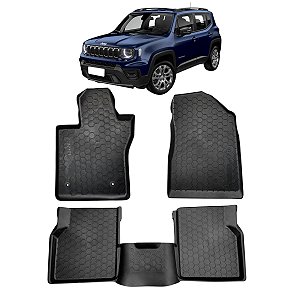 Tapete Bandeja Borracha Borda Alta Jeep Renegade Todos