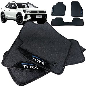 Tapete pra Carro Borracha Tera 2025 2026 3 Peças