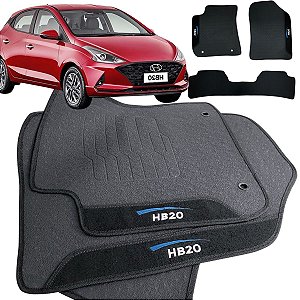 Tapete pra Carro Borracha HB20 2020 a 2024 3 Peças