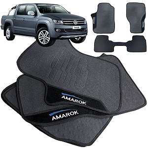 Tapete pra Carro Borrachao Amarok 2010 a 2025 3 Peças