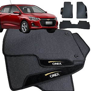 Tapete pra Carro Borracha Onix 2020 a 2025 3 Peças