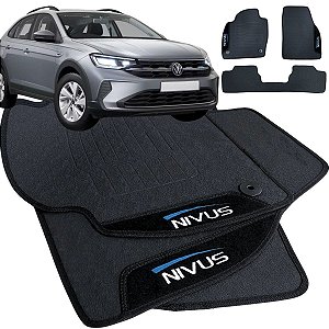 Tapete pra Carro Borracha Nivus 2020 a 2025 3 Peças