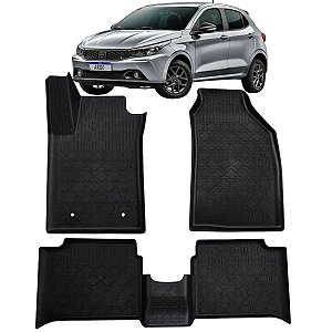 Tapete Bandeja Borracha Borda Alta Fiat Argo 2017 a 2025