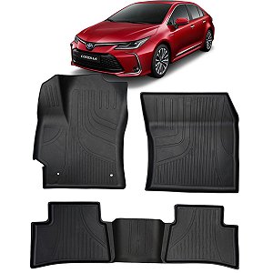 Tapete Bandeja Borracha Borda Alta Corolla Sedan 2020 a 2026