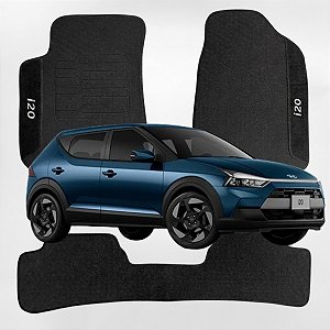 Tapete Borracha Compativel com Novo Hyundai i20 2027 2028  Reforçado Antiderrapante Linha Premium