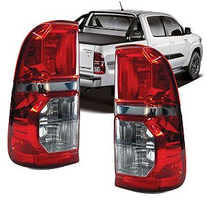 Par Lanterna Traseira Hilux 2012 2013 2014 2015 Fumê