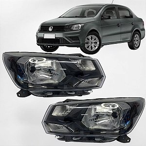 Par Farol Voyage G8 2018 2019 2020 2021 2022 2023 Foco Simples Mascara Negra